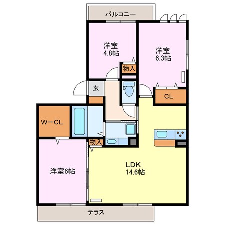 比良駅 徒歩29分 1階の物件間取画像